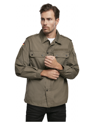 Мъжка риза с пагони в цвят маслина Brandit