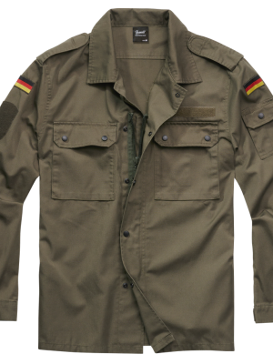 Мъжка риза с пагони в цвят маслина Brandit