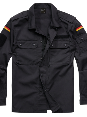 Мъжка риза с пагони в черен цвят Brandit