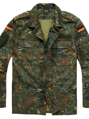 Мъжка риза с пагони камуфлаж Brandit flecktarn