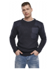 Мъжки плетен пуловер в тъмносин цвят Brandit Military, Brandit, Блузи и Ризи - Complex.bg