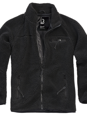 Мъжко яке от плюшен полар в черно Brandit