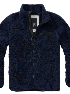 Мъжко яке от плюшен полар в тъмносиньо Brandit