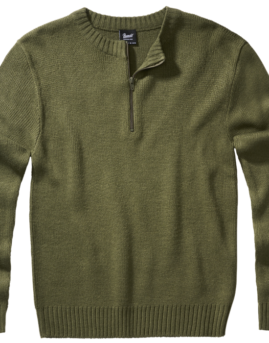 Мъжка плетена блуза в тъмнозелен цвят Brandit Armee, Brandit, Блузи и Ризи - Complex.bg
