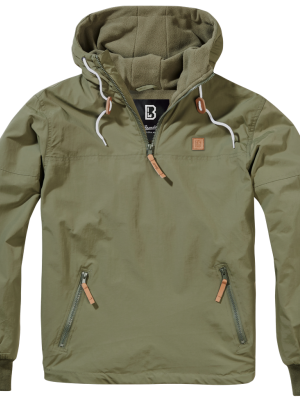 Мъжка яке ветровка в цвят маслина Brandit Luke