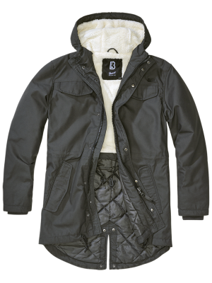 Мъжка парка с топла подплата в тъмносиво Brandit