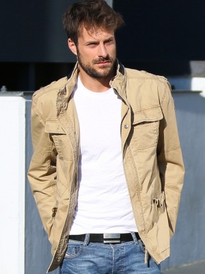 Мъжко зимно яке в цвят камел Brandit Britannia