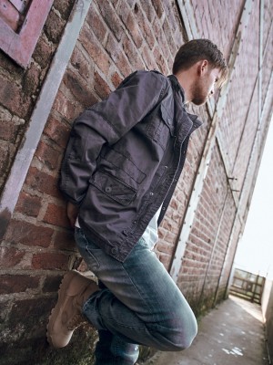 Мъжко зимно яке в цвят индиго Brandit Britannia