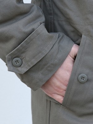 Мъжка парка с качулка в тъмнозелен цвят Brandit Flag 