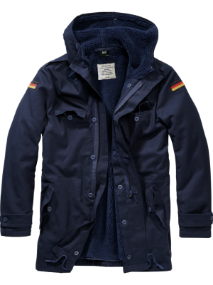 Мъжка парка с качулка в тъмносин цвят Brandit Flag 