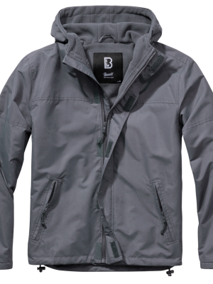 Мъжка ветровка в тъмносив цвят Brandit