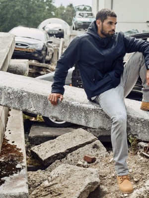 Мъжка ветровка в тъмносин цвят Brandit