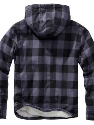 Мъжко яке в десен на сиво каре Brandit Lumber 