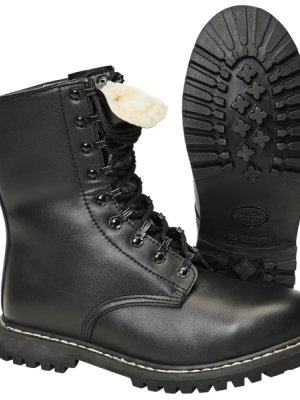 Бойни кубинки с подплата в черно Brandit Para Boot