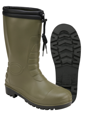 Зимни гумени ботуши в тъмнозелено Brandit Rain Boots Winter