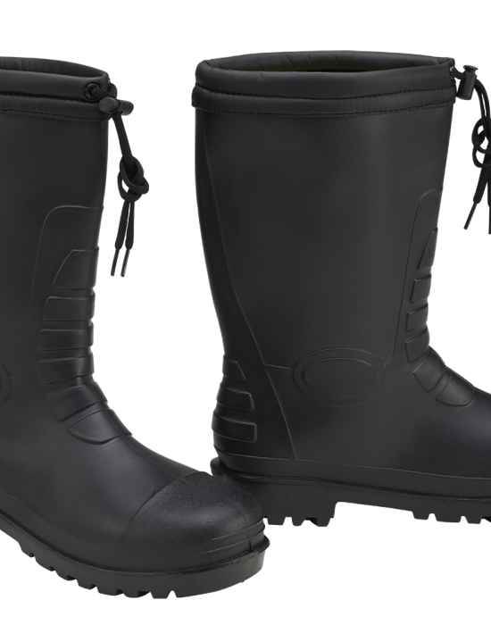 Зимни гумени ботуши в черно Brandit Rain Boots Winter, Brandit, Обувки - Complex.bg