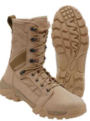 Унисекс високи обувки в цвят камел Defense Boots