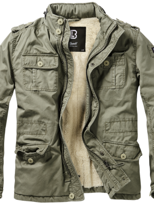 Мъжко зимно яке в масленозелен цвят Brandit Britannia