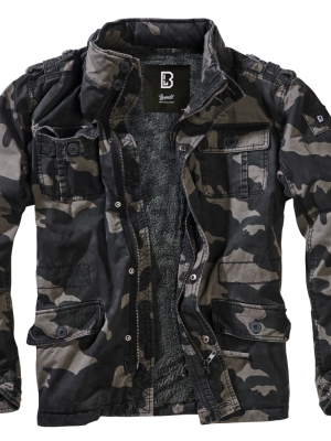 Мъжко зимно яке в тъмен камуфлаж Brandit Britannia