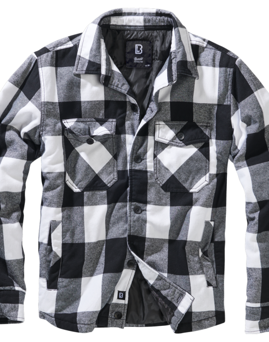Мъжко яке в бяло-черно каре цвят Brandit Lumber, Brandit, Якета - Complex.bg