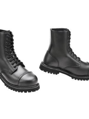 Черни кубинки естествена кожа Brandit Phantom 10 Eyelet