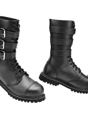 Черни кубинки от естествена кожа Brandit Phantom