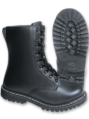 Черни кубинки естествена кожа Brandit Para