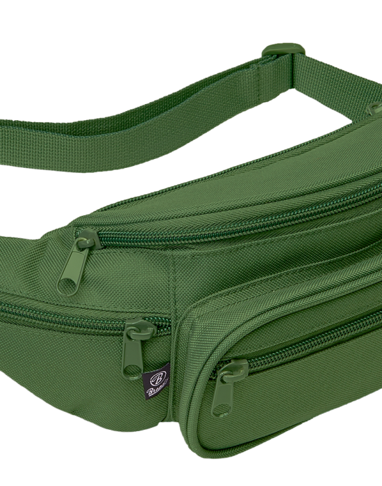 Чанта за рамо в зелен цвят Brandit Pocket Hip Bag olive, Brandit, Чанти - Complex.bg