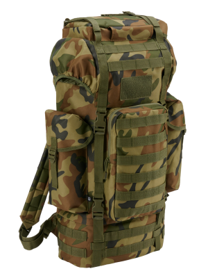 Туристическа раница в зелен камуфлаж 66 л. Brandit Combat Molle woodland