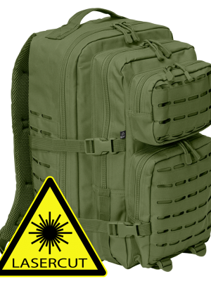 Туристическа раница тъмнозелен цвят 40 л. Brandit US Lasercut