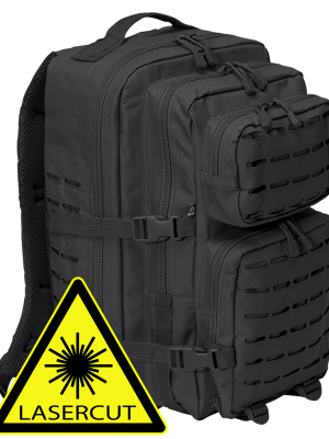 Туристическа раница черен цвят 40 л. Brandit US Lasercut
