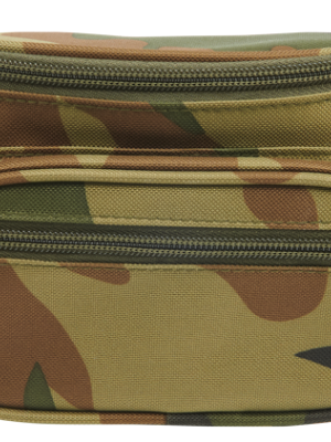 Чанта за рамо в камуфлажен цвят Brandit Pocket Hip Bag woodland