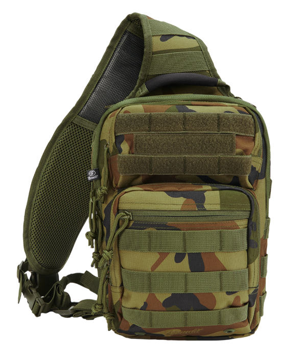 Функционална чанта в камуфлаж Brandit US Cooper Sling Pack Medium woodland, Brandit, Чанти - Complex.bg