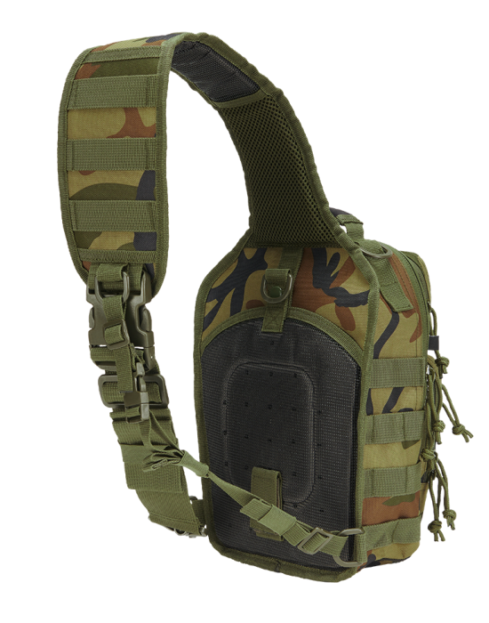 Функционална чанта в камуфлаж Brandit US Cooper Sling Pack Medium woodland, Brandit, Чанти - Complex.bg