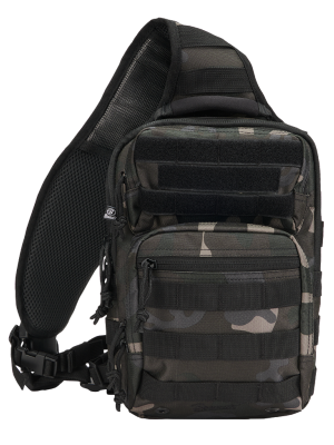 Функционална чанта в тъмен камуфлаж Brandit US Cooper Sling Pack Medium