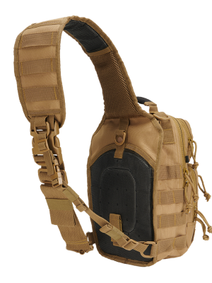 Функционална чанта в цвят камел Brandit US Cooper Sling Pack Medium
