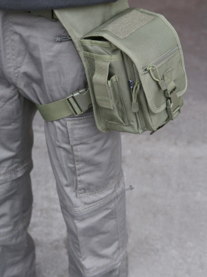 Тактическа чанта за бедро в тъмнозелено Brandit Side Kick