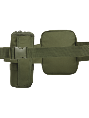 Колан чанта с държач за бутилка тъмнозелено Brandit