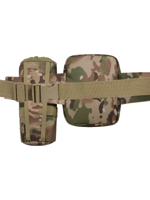 Колан чанта с държач за бутилка камуфлаж Brandit tactical camo