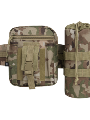 Колан чанта с държач за бутилка камуфлаж Brandit tactical camo