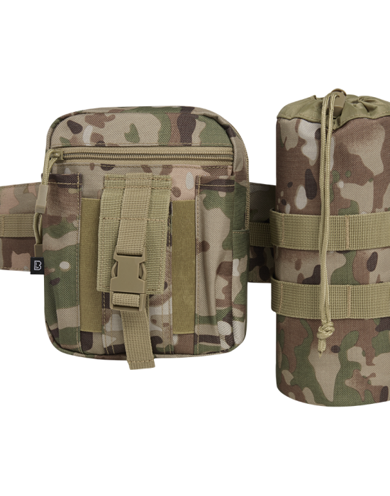 Колан чанта с държач за бутилка камуфлаж Brandit tactical camo, Brandit, Чанти - Complex.bg