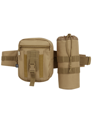 Колан чанта с държач за бутилка цвят камел Brandit