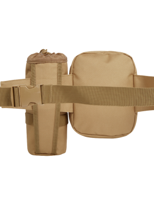 Колан чанта с държач за бутилка цвят камел Brandit