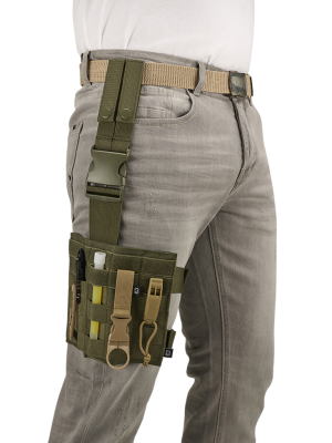 Тактическа чанта панел за бедро цвят камел Brandit Molle Leg