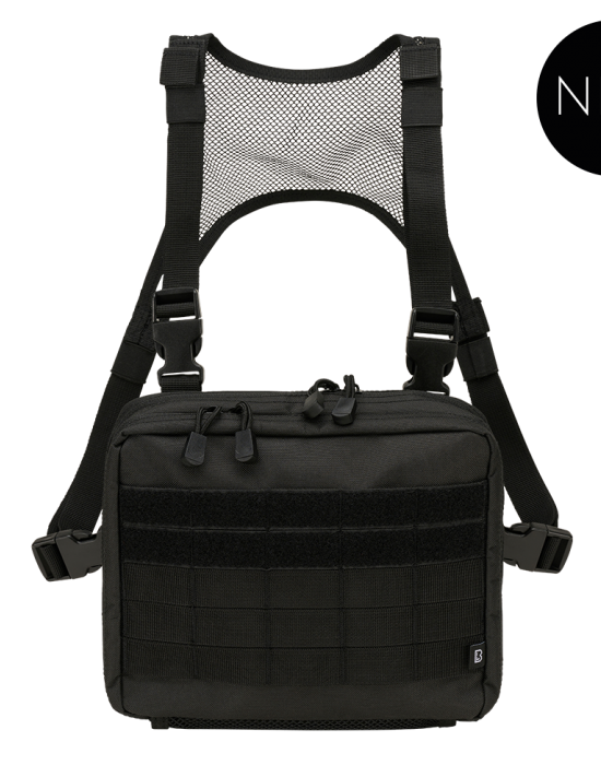Тактическа чанта нагръдник в черно Brandit US Cooper Chest, Brandit, Чанти - Complex.bg