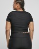 Дамска тениска с дантела в черен цвят Ladies Tee black, Urban Classics, Жени - Complex.bg