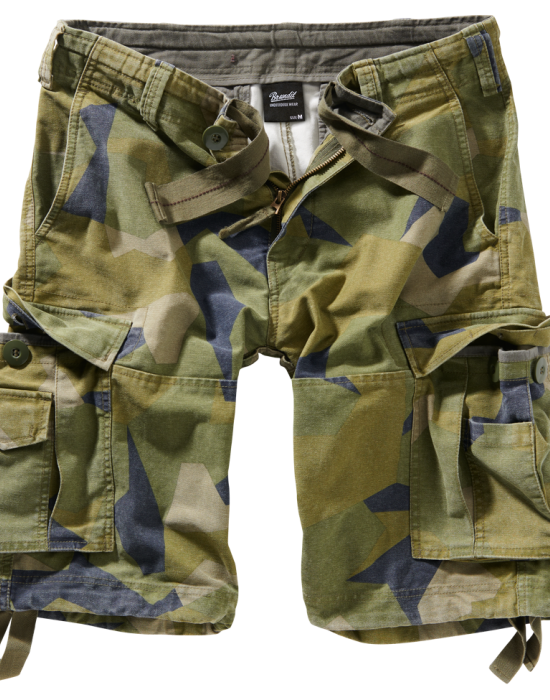 Мъжки къси карго панталони камуфлаж Brandit swedish camo M90, Brandit, Мъже - Complex.bg
