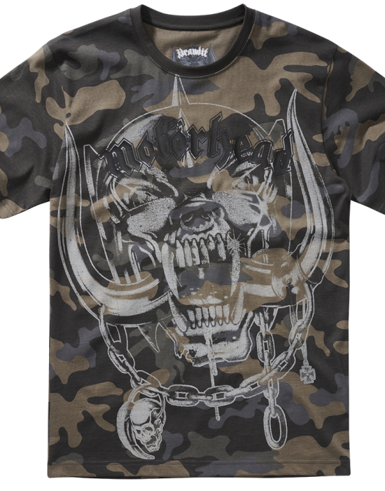 Тениска в цвят тъмен камуфлаж Motorhead Warpig Print, Brandit, Тениски - Complex.bg