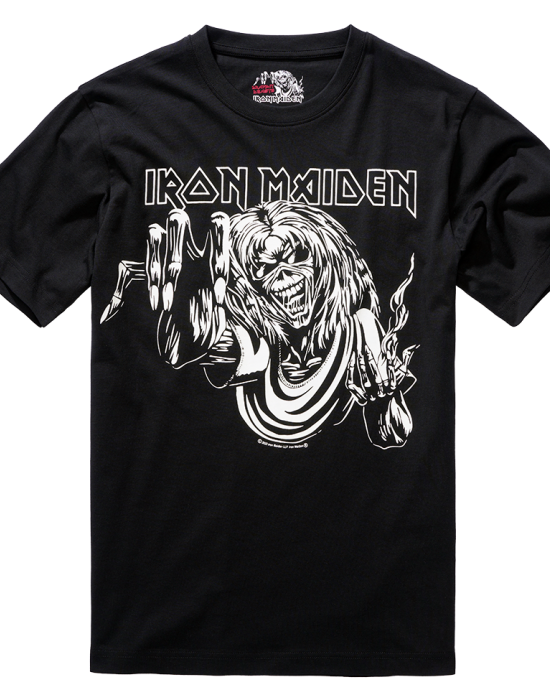 Тениска в черен цвят Iron Maiden Eddy Glow, Brandit, Тениски - Complex.bg