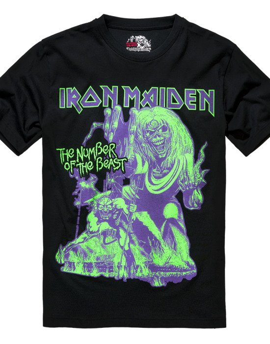 Тениска в черен цвят Iron Maiden Number of the Beast I, Brandit, Тениски - Complex.bg